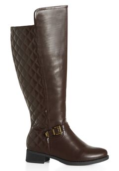 Brown Wide Calf Boots